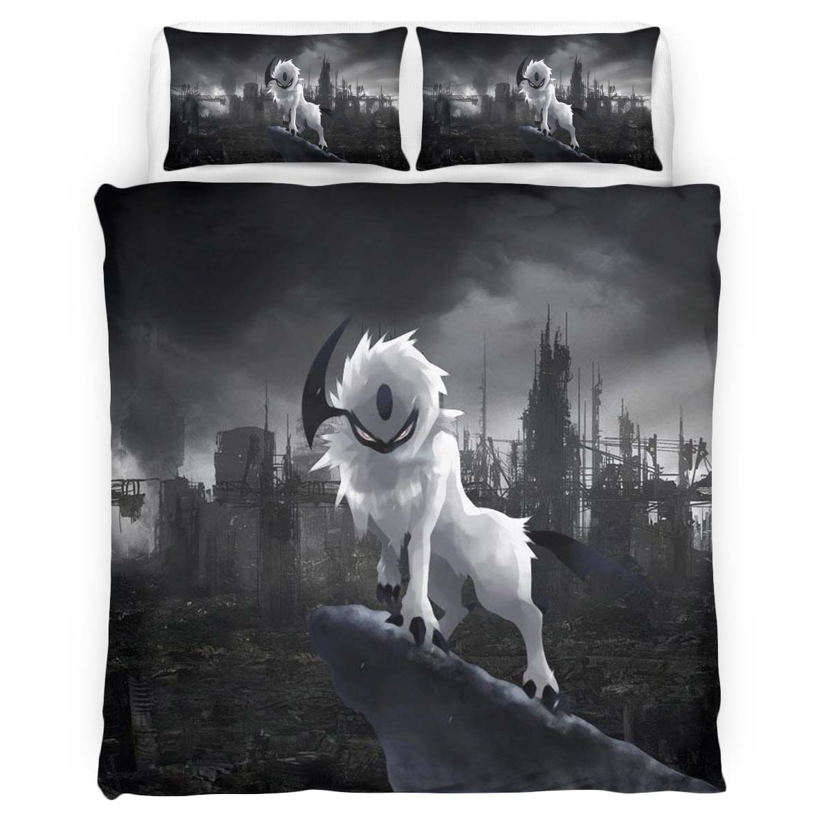 Housse De Couette Absol Pokémon Apocalypse Parure de lit Ensemble De Literie