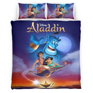 Housse De Couette Aladdin Disney 04 Parure de lit Ensemble De Literie