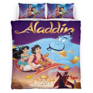 Housse De Couette Aladdin Disney 05 Parure de lit Ensemble De Literie