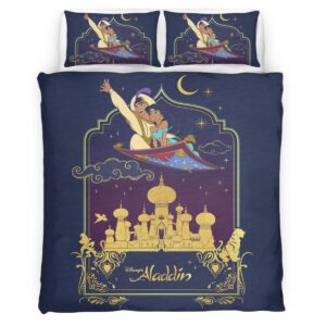 Housse De Couette Aladdin Disney 07 Parure de lit Ensemble De Literie