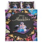Housse De Couette Aladdin Disney 08 Parure de lit Ensemble De Literie