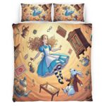 Housse De Couette Alice au pays des merveilles 13 Parure de lit Ensemble De Literie