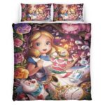 Housse De Couette Alice au pays des merveilles 18 Parure de lit Ensemble De Literie
