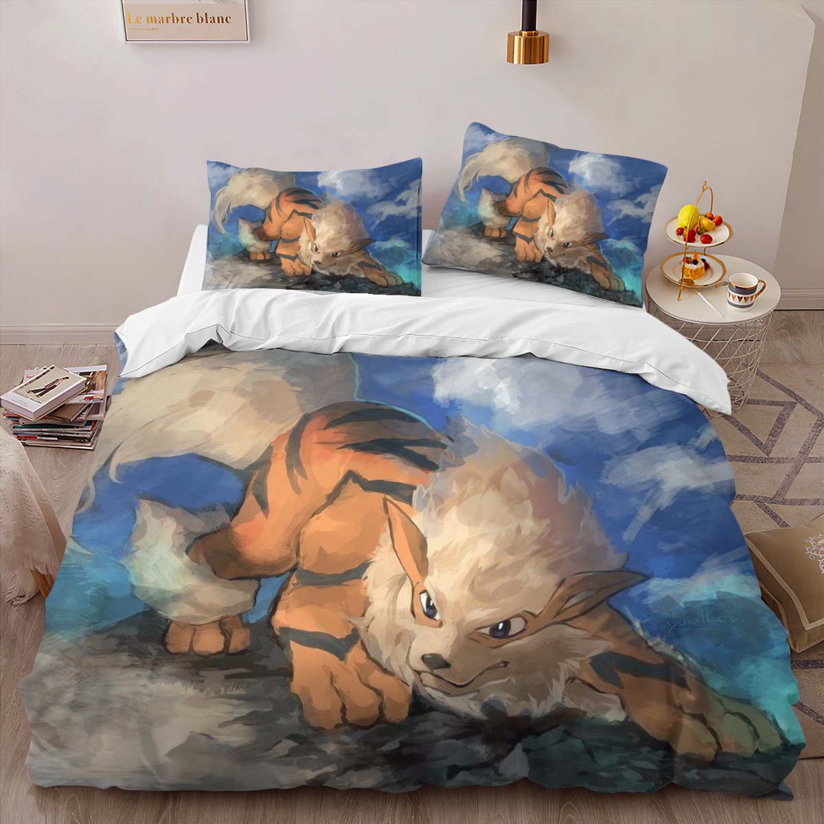 Housse De Couette Arcanin Pokémon La Légende 4 Parure de lit Ensemble De Literie – Image 2