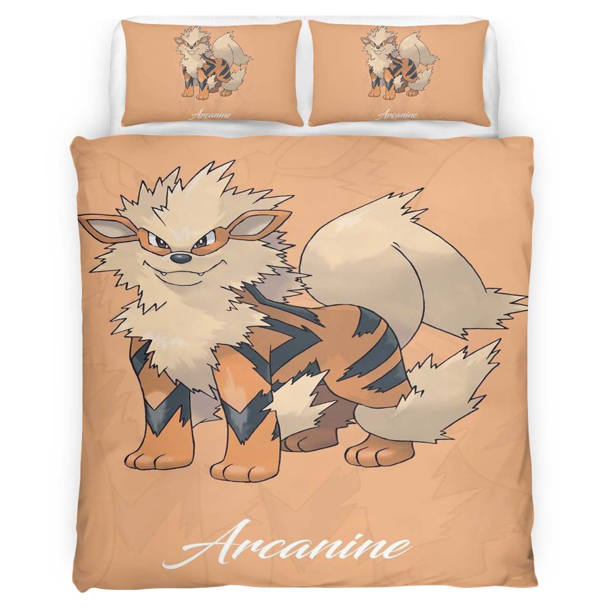Housse De Couette Arcanin Pokémon La Légende 5 Parure de lit Ensemble De Literie