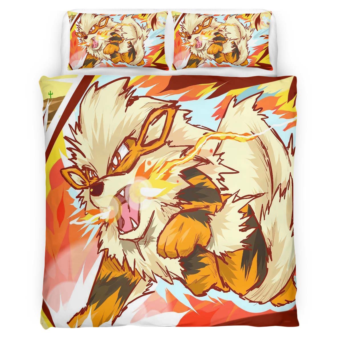 Housse De Couette Arcanin Pokémon La Légende Parure de lit Ensemble De Literie