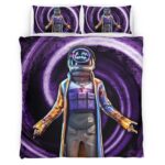 Housse De Couette Astro Jack Fortnite Skin violet Parure de lit Ensemble De Literie
