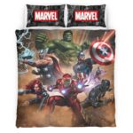 Housse De Couette Avengers Marvel 08 Parure de lit Ensemble De Literie