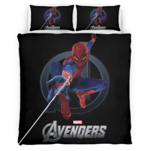 Housse De Couette Spider-Man Avengers Parure de lit Ensemble De Literie