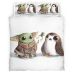 Housse De Couette Bébé Yoda Trop Mignon Parure de lit Ensemble De Literie