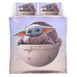 Housse De Couette Bébé Yoda Grogu Star Wars 11 Parure de lit Ensemble De Literie