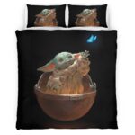Housse De Couette Bébé Yoda Grogu Star Wars 13 Parure de lit Ensemble De Literie