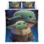 Housse De Couette Bébé Yoda Grogu Star Wars 14 Parure de lit Ensemble De Literie