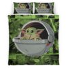Housse De Couette Bébé Yoda Grogu The Mandalorian Parure de lit Ensemble De Literie