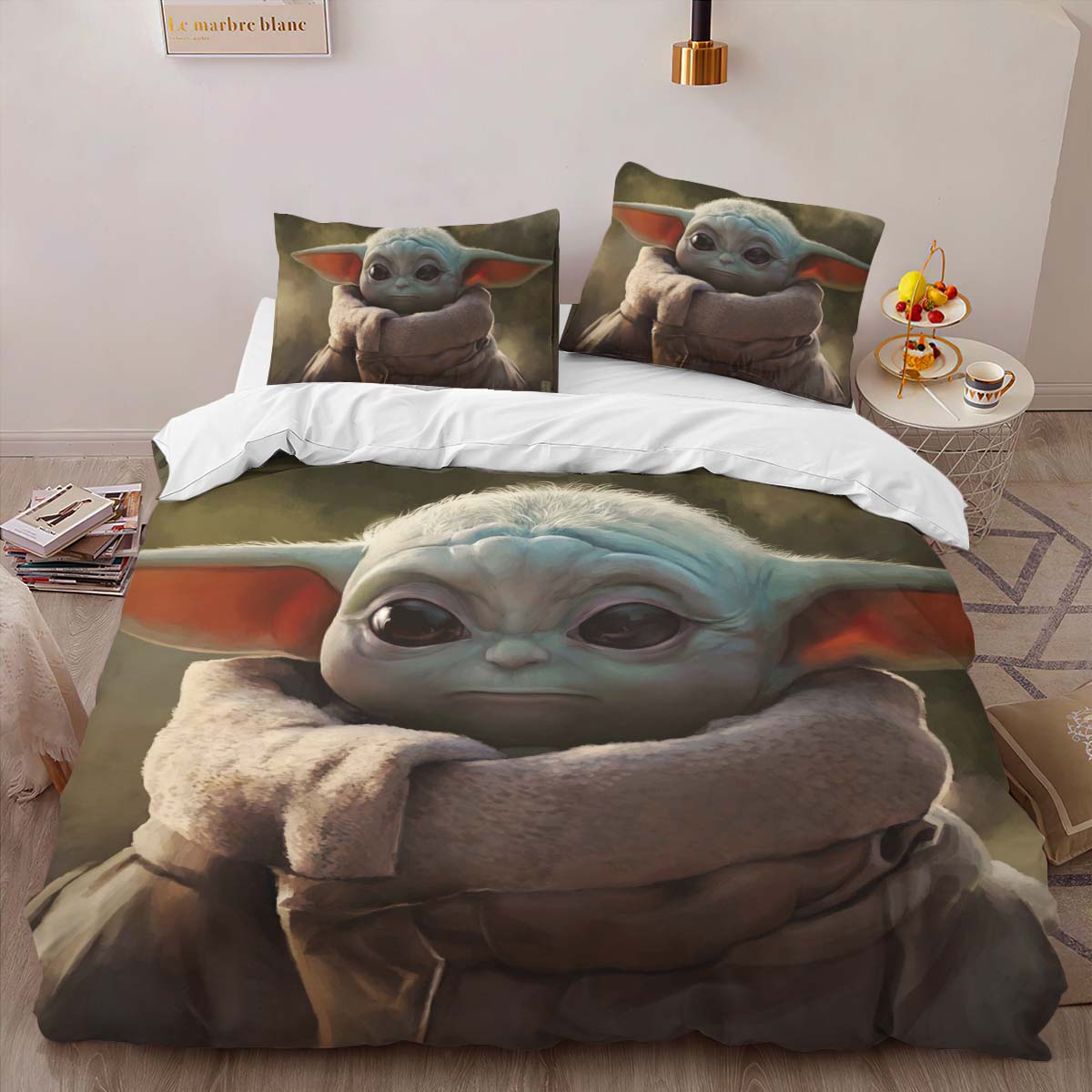 Housse De Couette Bébé Yoda Star Wars 6 Parure de lit Ensemble De Literie – Image 2