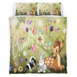 Housse De Couette Bambi & ses amis 02 Parure de lit Ensemble De Literie