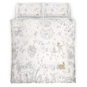 Housse De Couette Bambi & ses amis 03 Parure de lit Ensemble De Literie