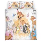 Housse De Couette Bambi & ses amis 04 Parure de lit Ensemble De Literie