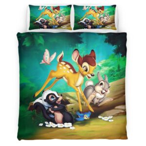 Housse De Couette Bambi & ses amis Parure de lit Ensemble De Literie