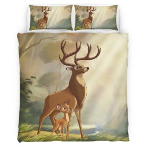 Housse De Couette Bambi & son père Parure de lit Ensemble De Literie