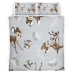 Housse De Couette Bambi & Panpan 06 Parure de lit Ensemble De Literie