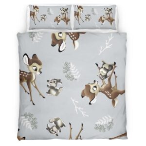 Housse De Couette Bambi & Panpan 06 Parure de lit Ensemble De Literie