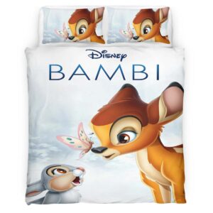 Housse De Couette Bambi & Panpan 12 Parure de lit Ensemble De Literie