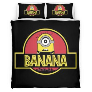 Housse De Couette Minions – Jurassic Park (Banane) Parure de lit Ensemble De Literie