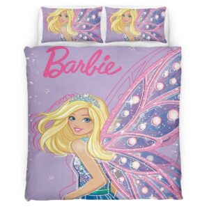 Housse De Couette Barbie – Papillon Parure de lit Ensemble De Literie