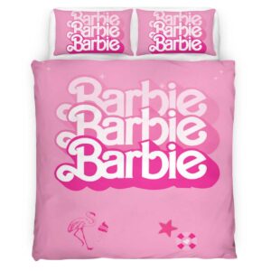 Housse De Couette Barbie – Rose mignon 2 Parure de lit Ensemble De Literie