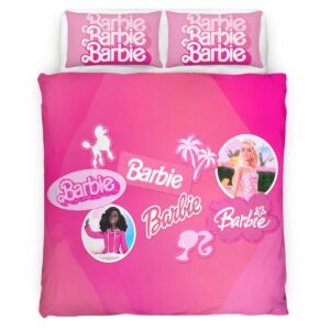 Housse De Couette Barbie – Rose mignon Parure de lit Ensemble De Literie