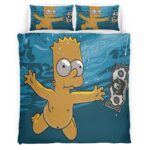 Housse De Couette Bart Simpson Parure de lit Ensemble De Literie