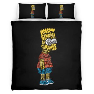 Housse De Couette Bart Simpson – Les Simpson Parure de lit Ensemble De Literie
