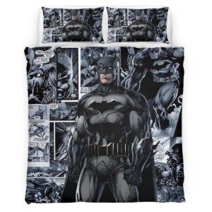 Housse De Couette Batman Comics Gotham City Parure de lit Ensemble De Literie