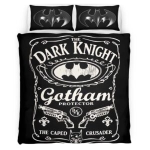 Housse De Couette Batman Dark Night Gotham City Parure de lit Ensemble De Literie