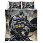 Housse De Couette Batman Héros dans la nuit noire 01 Parure de lit Ensemble De Literie