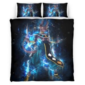 Housse De Couette Beerus Dieu de la Destruction Dragon Ball x Fortnite Parure de lit Ensemble De Literie