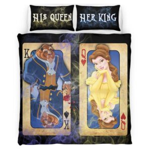 Housse De Couette Belle – La Belle et la Bête 12 Parure de lit Ensemble De Literie