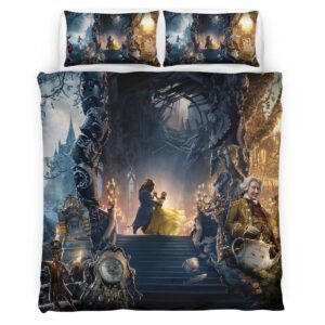 Housse De Couette Belle – La Belle et la Bête 18 Parure de lit Ensemble De Literie