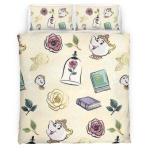 Housse De Couette Belle – La Belle et la Bête 28 Parure de lit Ensemble De Literie