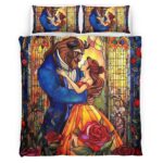 Housse De Couette Belle – La Belle et la Bête 3 Parure de lit Ensemble De Literie