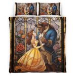 Housse De Couette Belle – La Belle et la Bête 4 Parure de lit Ensemble De Literie