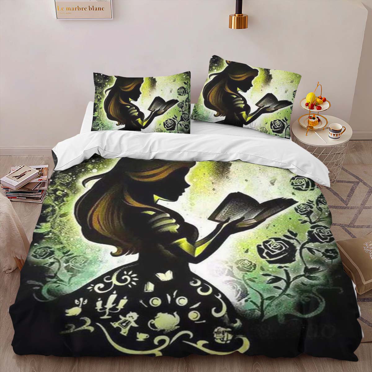 Housse De Couette Belle – La Belle et la Bête 5 Parure de lit Ensemble De Literie – Image 2