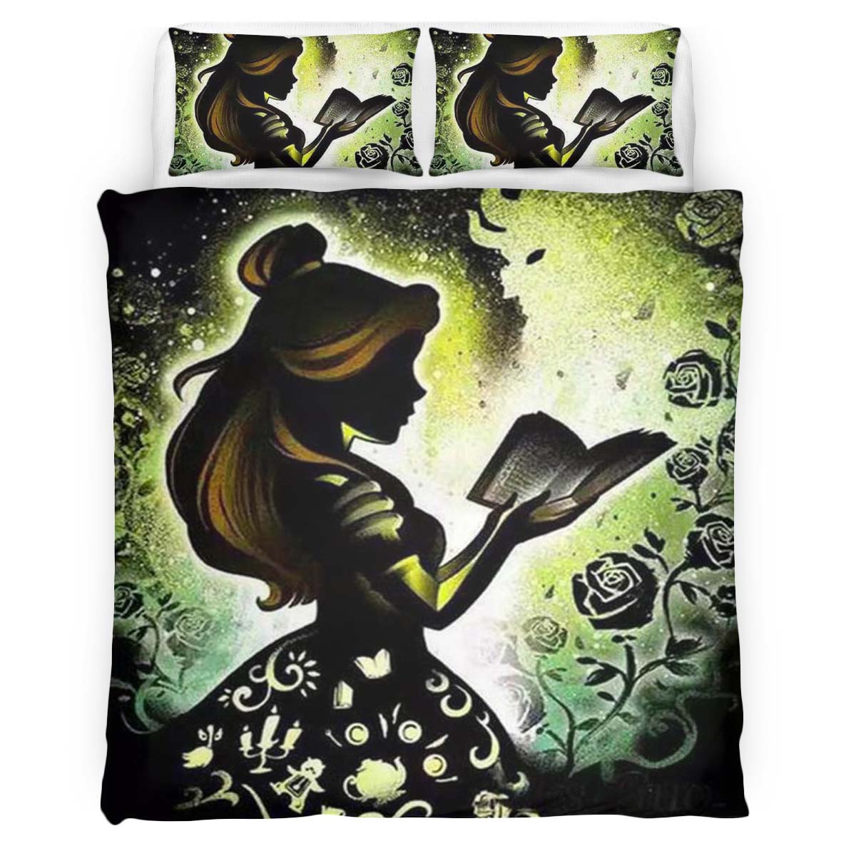 Housse De Couette Belle – La Belle et la Bête 5 Parure de lit Ensemble De Literie