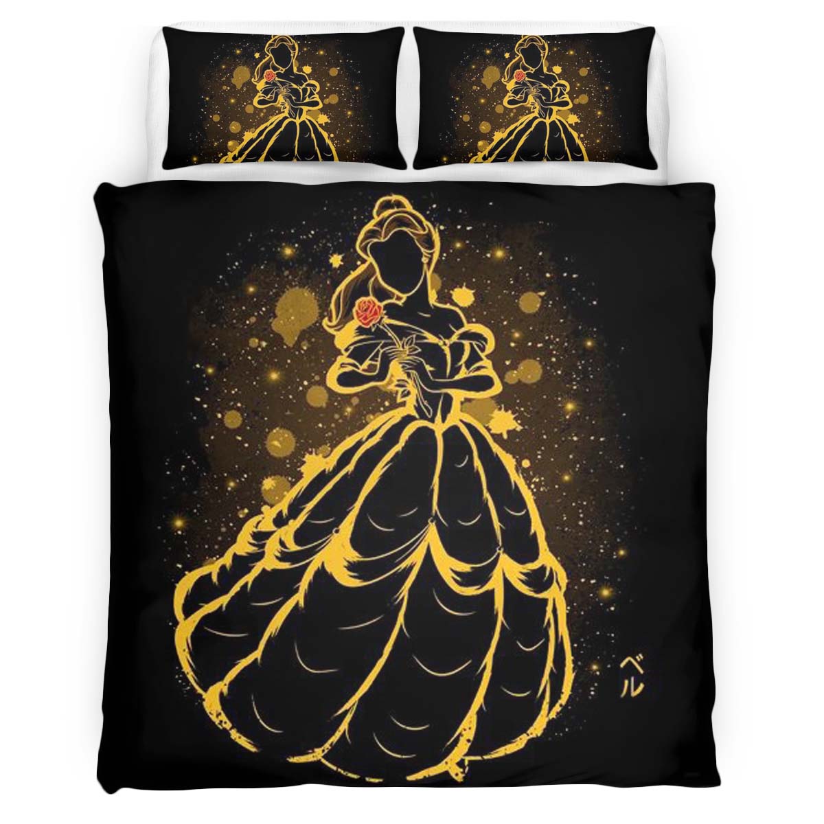 Housse De Couette Belle – La Belle et la Bête 6 Parure de lit Ensemble De Literie