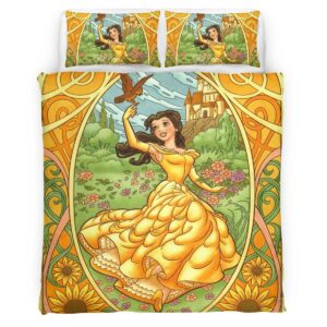 Housse De Couette Belle – La Belle et la Bête 7 Parure de lit Ensemble De Literie