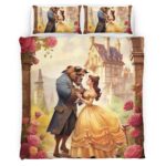 Housse De Couette Belle – La Belle et la Bête 8 Parure de lit Ensemble De Literie