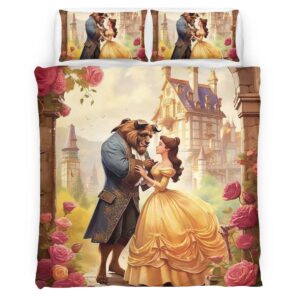 Housse De Couette Belle – La Belle et la Bête 8 Parure de lit Ensemble De Literie