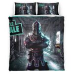 Housse De Couette Chevalier Noir Fortnite Skin 2 Parure de lit Ensemble De Literie