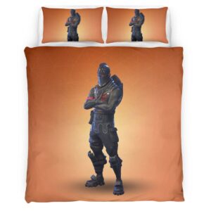 Housse De Couette Chevalier Noir Fortnite Skin 3 Parure de lit Ensemble De Literie